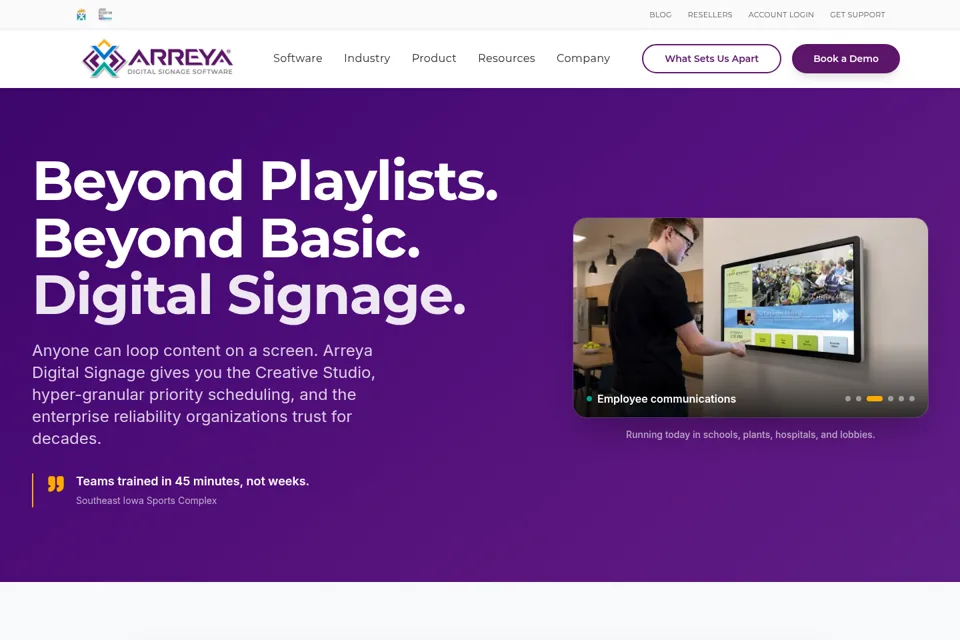 Landing page preview