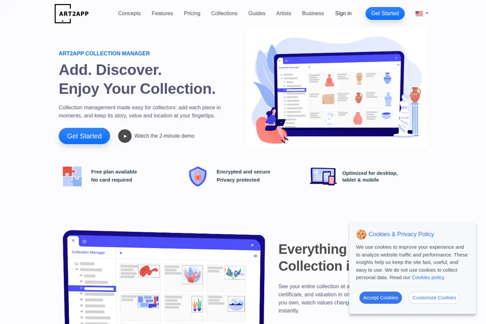 Landing page preview