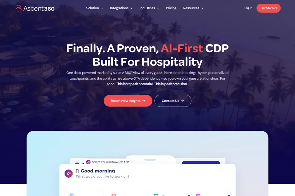 Landing page preview