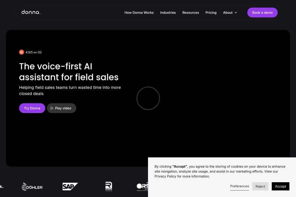 Landing page preview