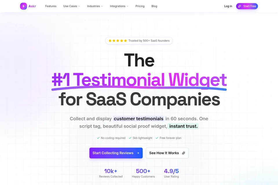 Landing page preview