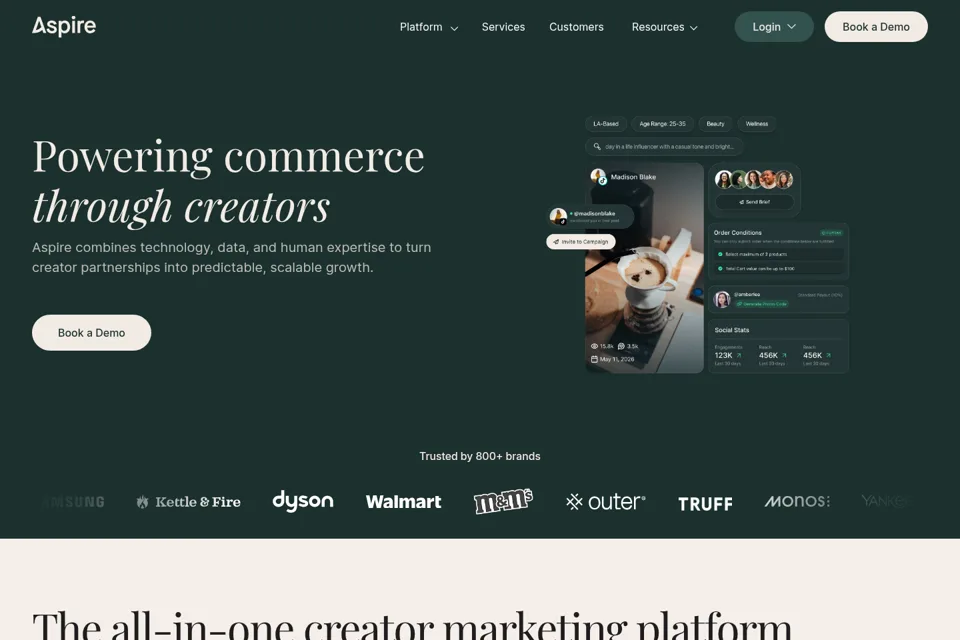 Landing page preview