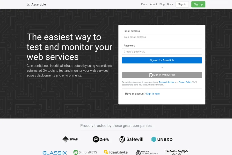 Landing page preview