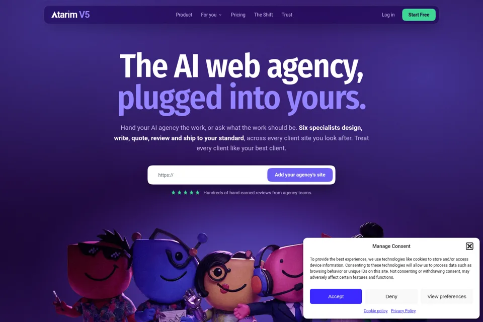 Landing page preview