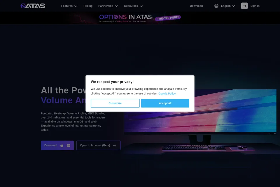 Landing page preview