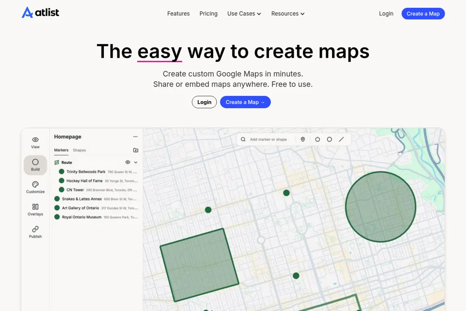 Landing page preview
