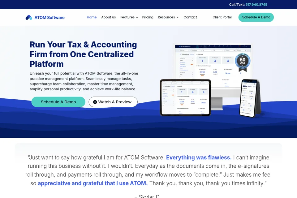 Landing page preview