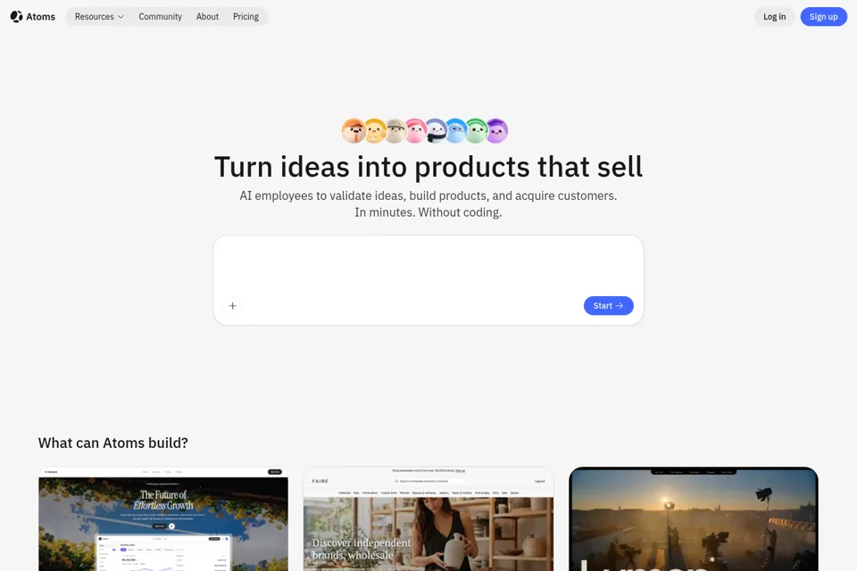 Landing page preview