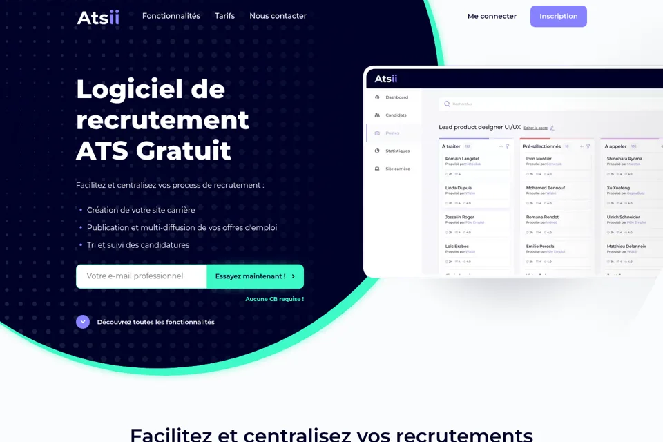 Landing page preview