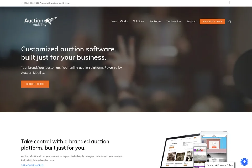 Landing page preview