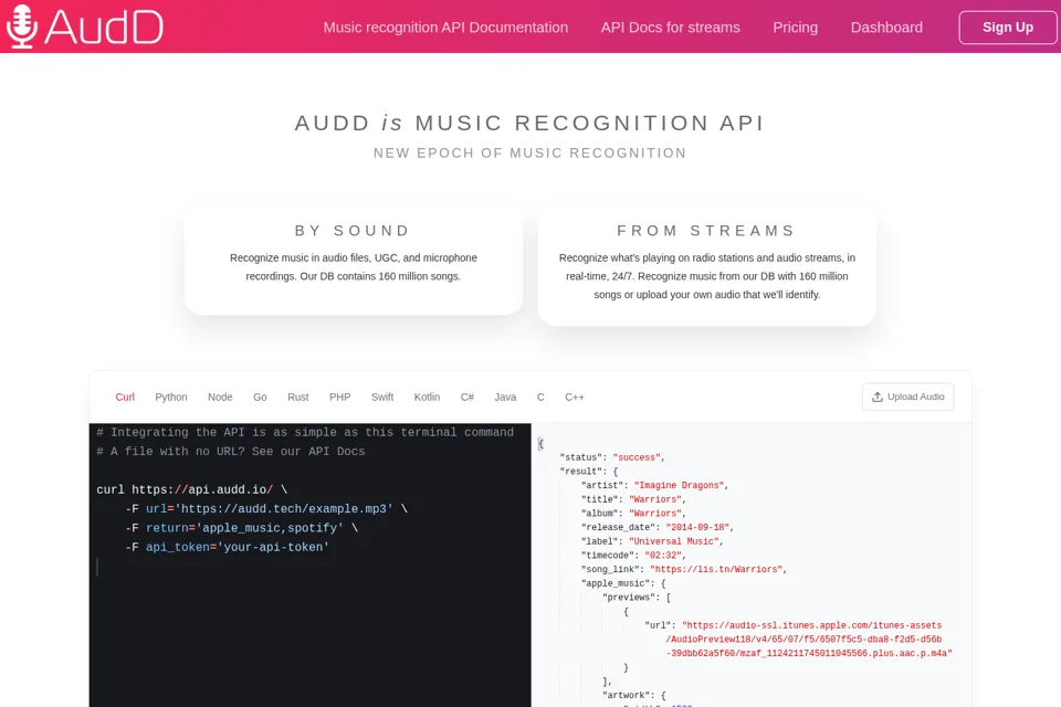 Landing page preview