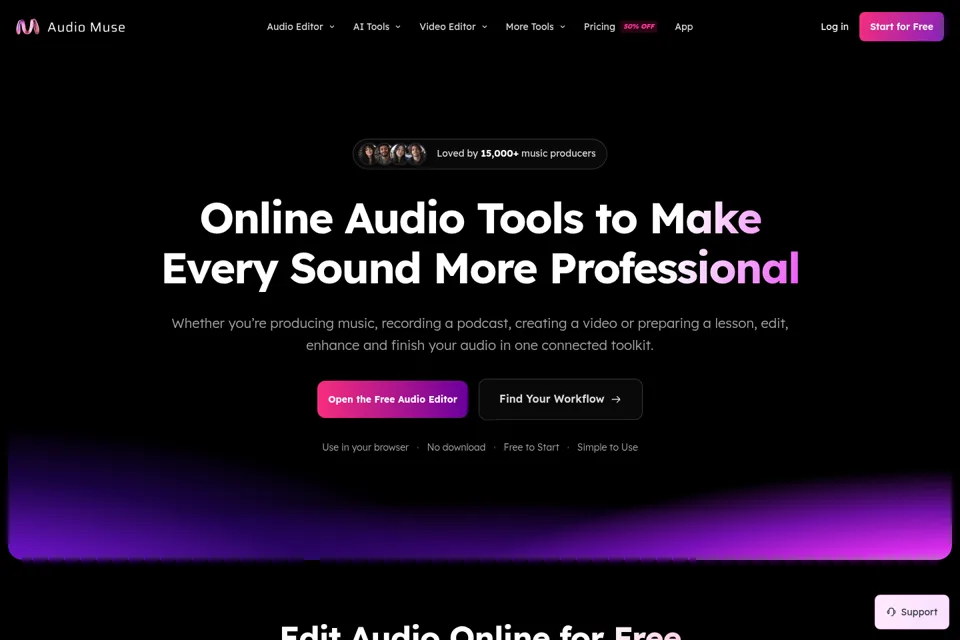 Landing page preview