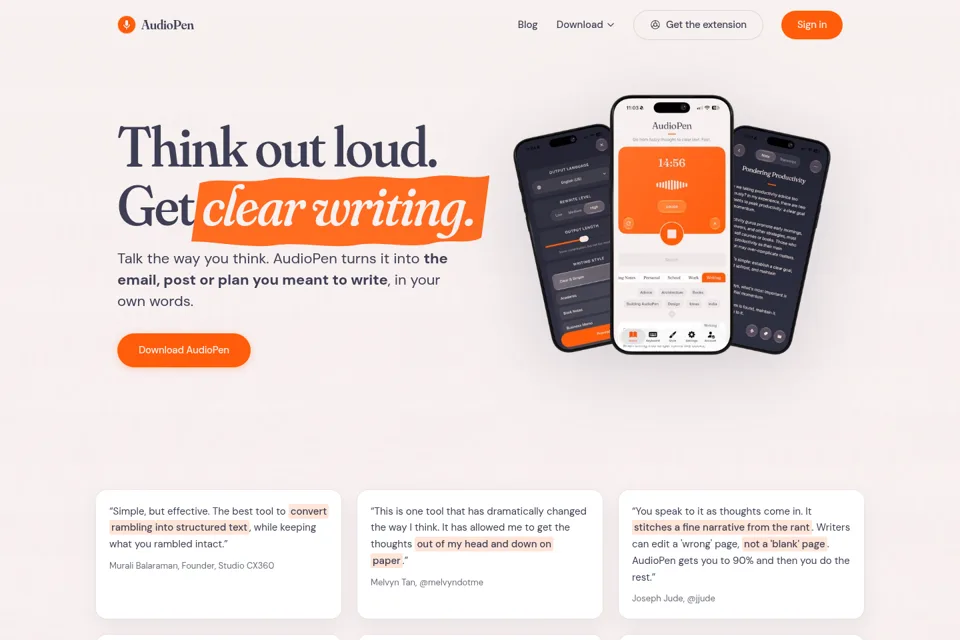 Landing page preview