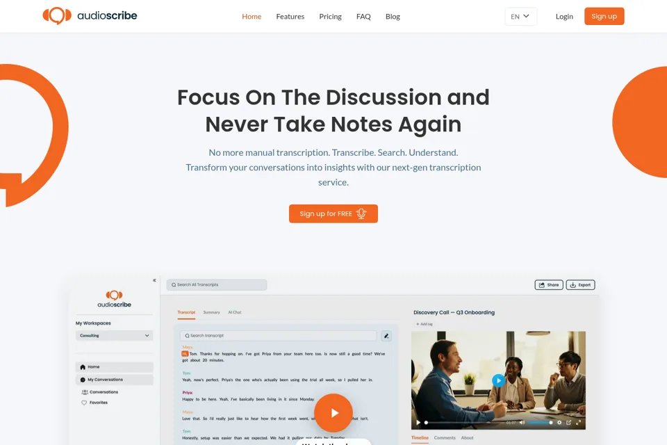 Landing page preview