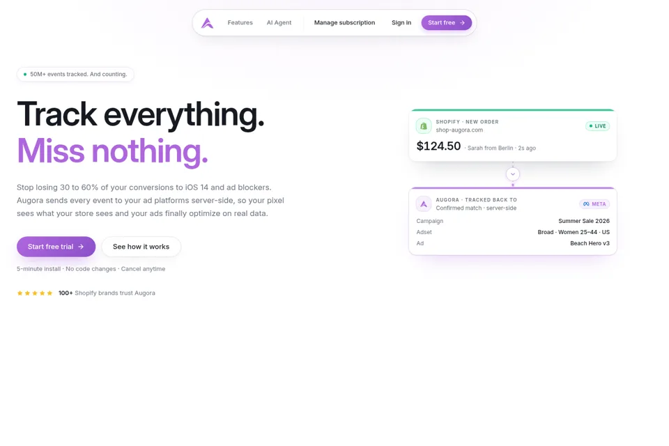 Landing page preview