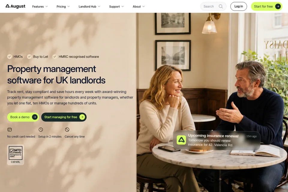 Landing page preview