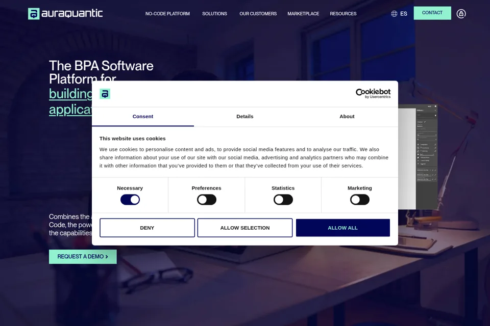 Landing page preview
