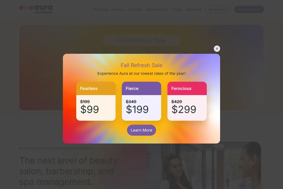 Landing page preview