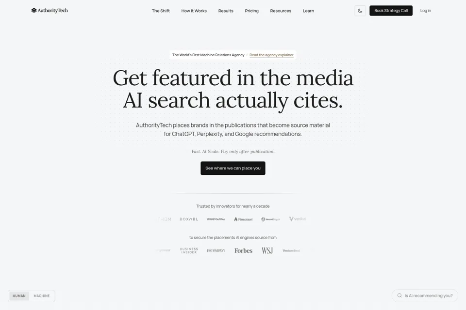 Landing page preview