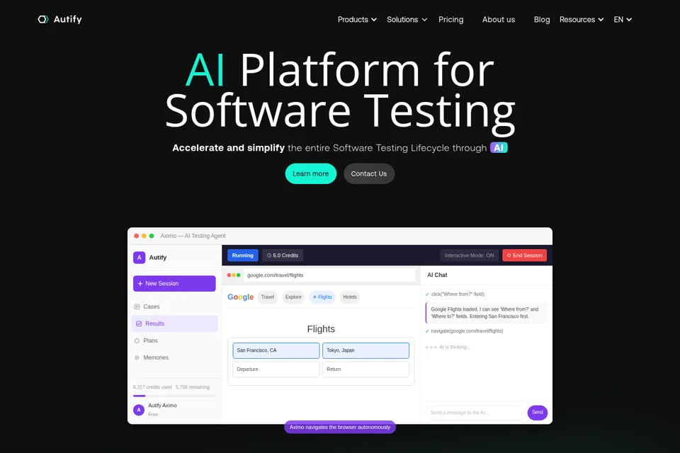 Landing page preview