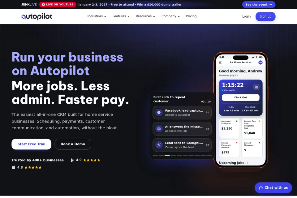 Landing page preview