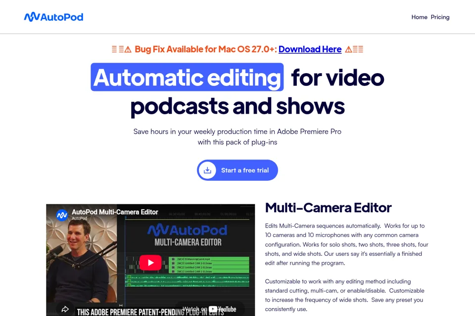 Landing page preview