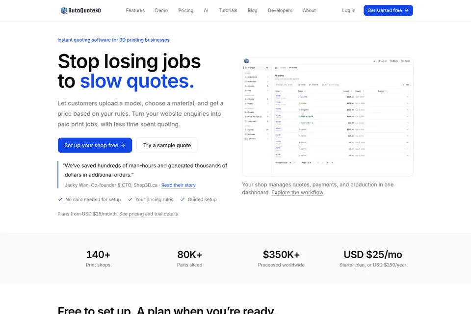 Landing page preview