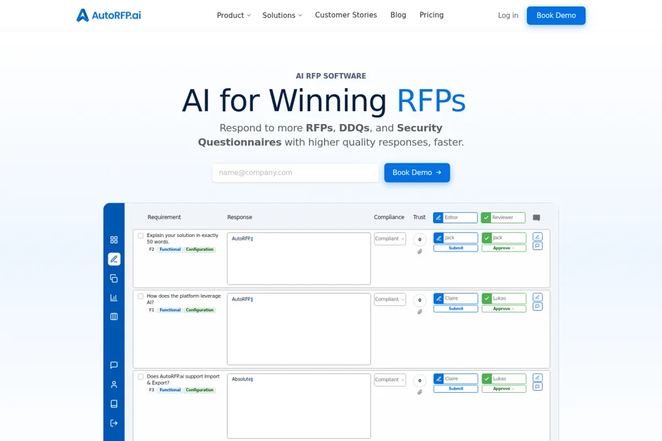 Landing page preview