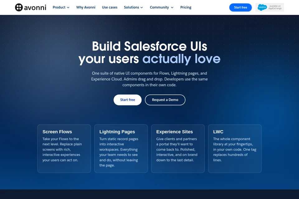 Landing page preview