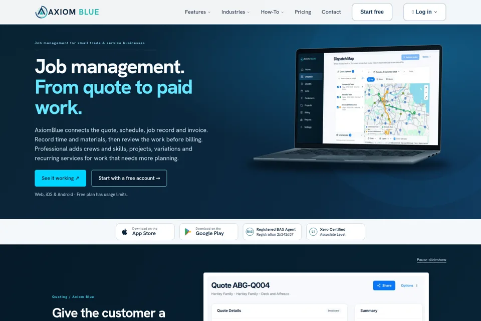 Landing page preview