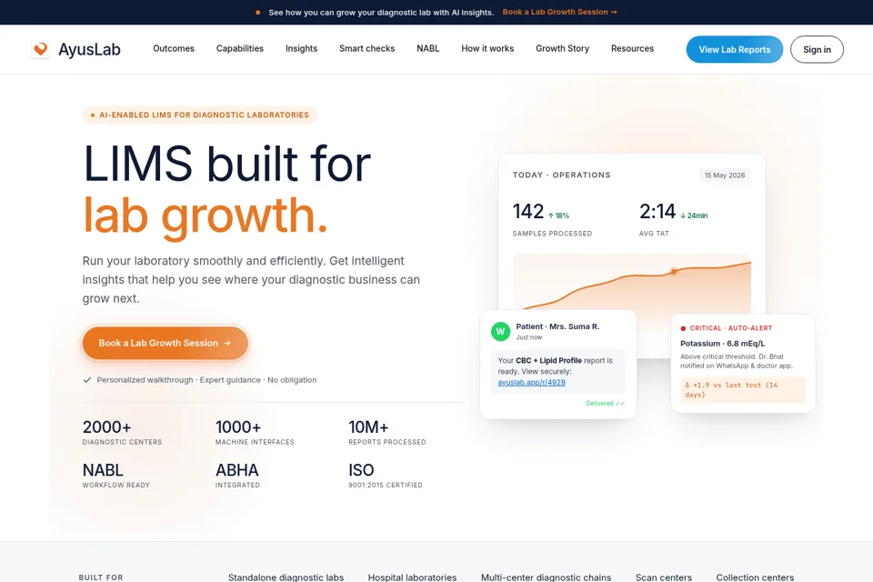 Landing page preview
