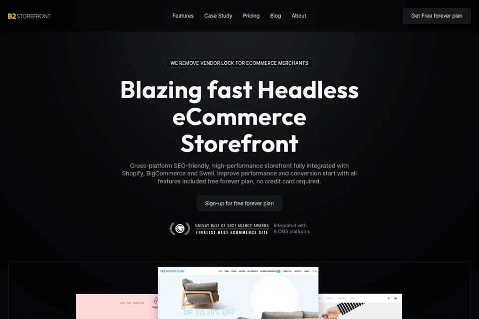 Landing page preview