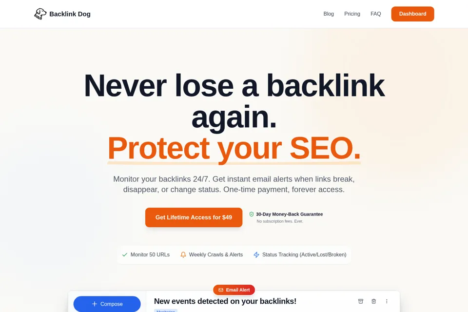 Landing page preview