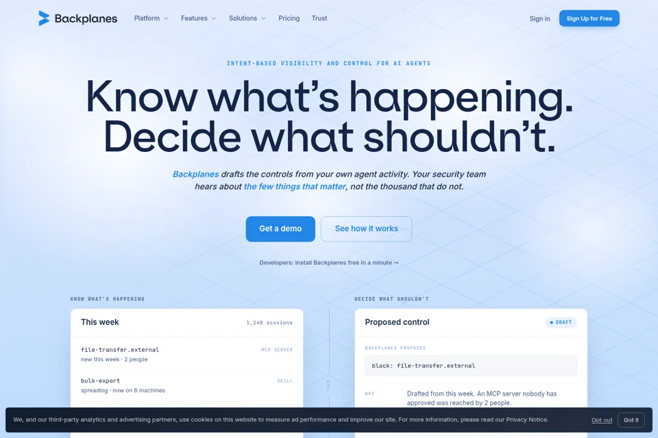 Landing page preview