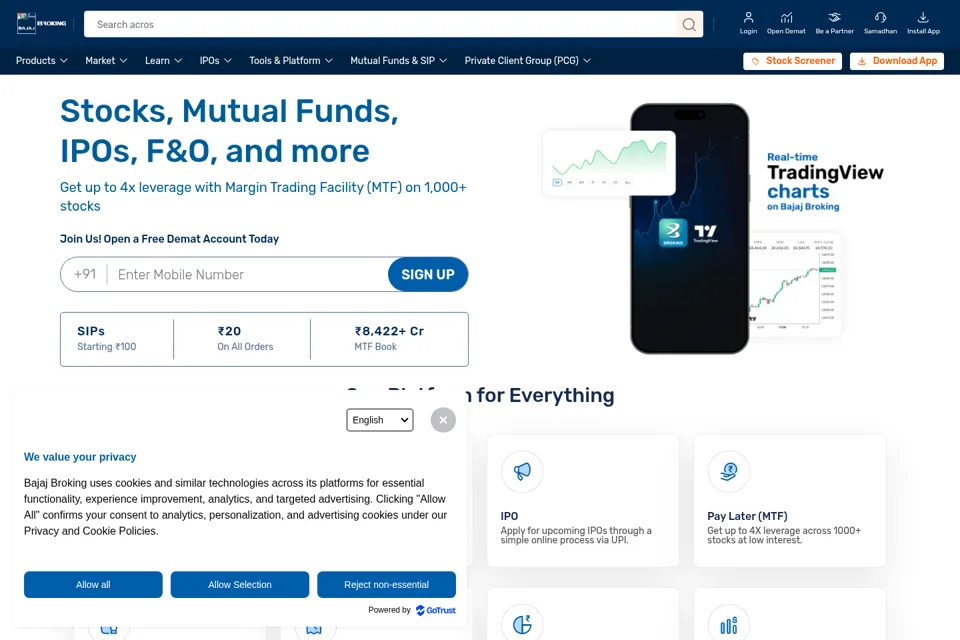 Landing page preview