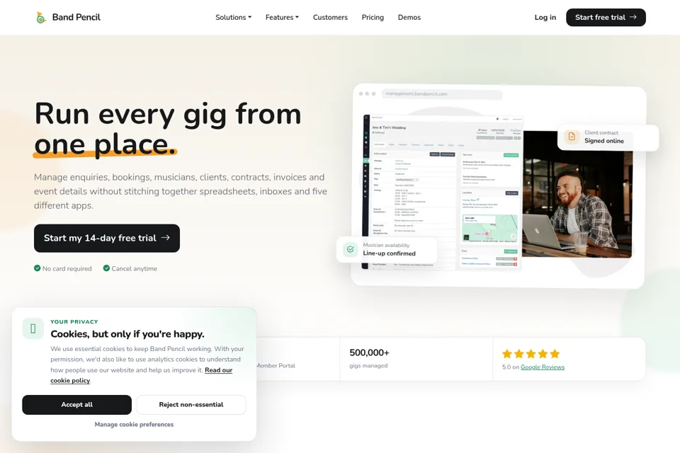 Landing page preview