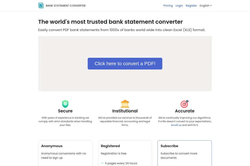 Landing page preview