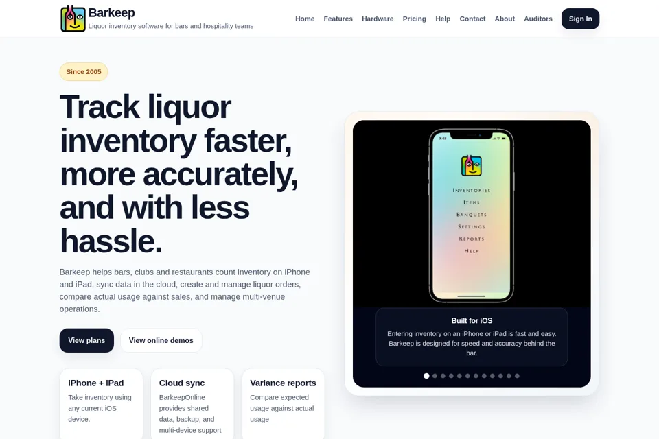 Landing page preview