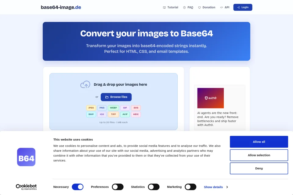 Landing page preview