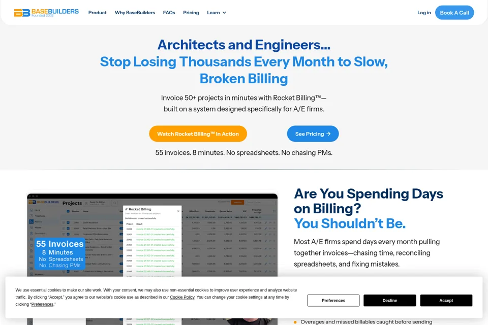 Landing page preview
