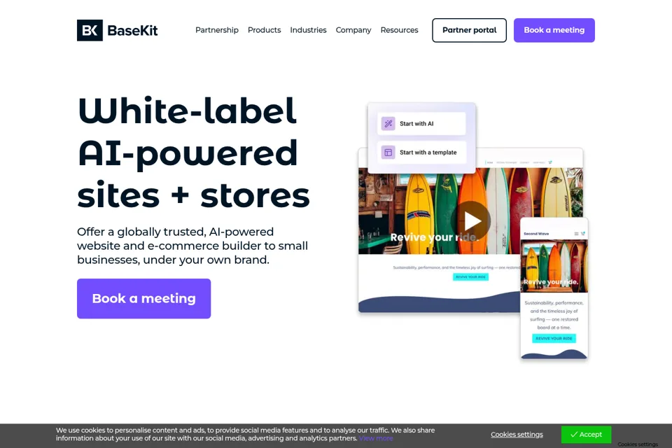 Landing page preview