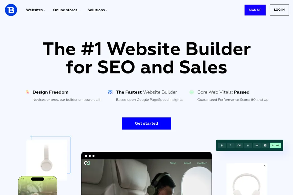 Landing page preview