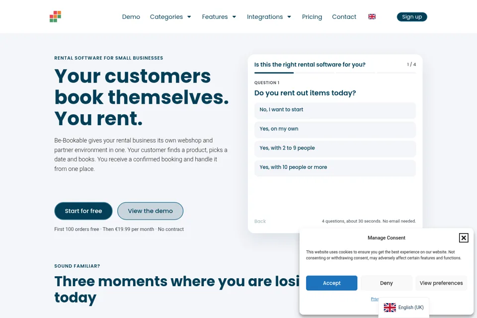 Landing page preview