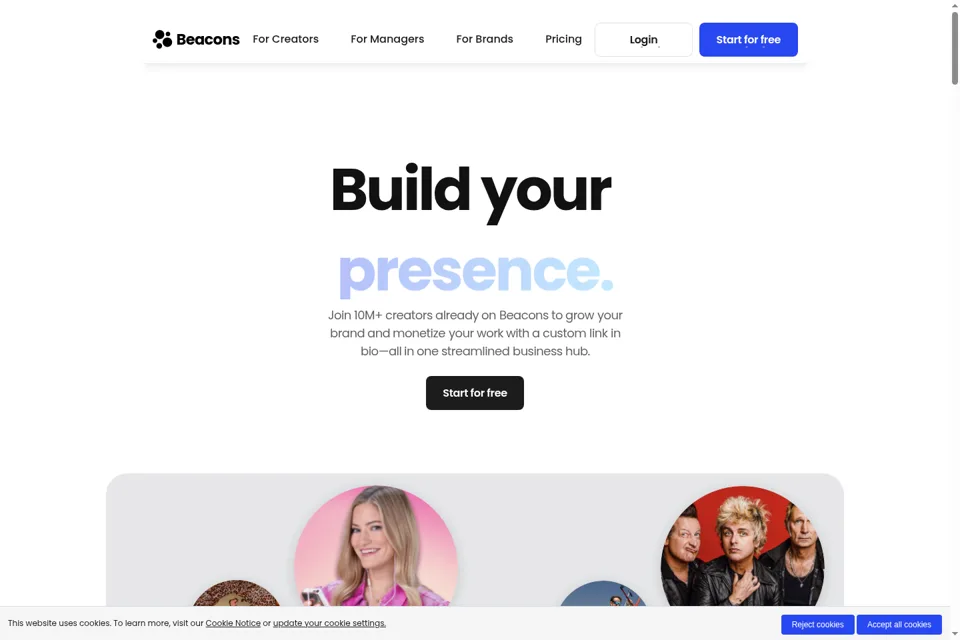 Landing page preview