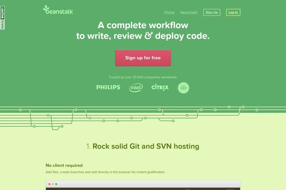 Landing page preview