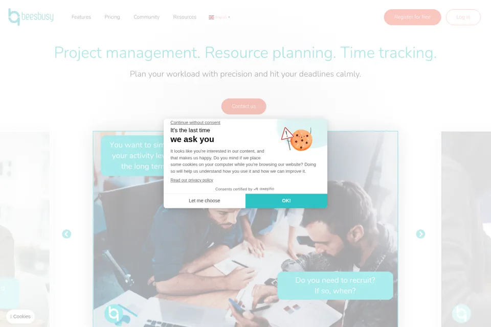 Landing page preview