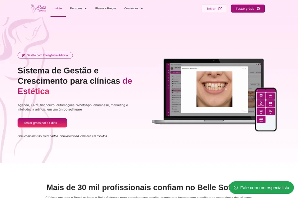 Landing page preview