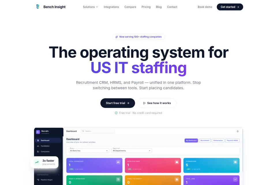 Landing page preview