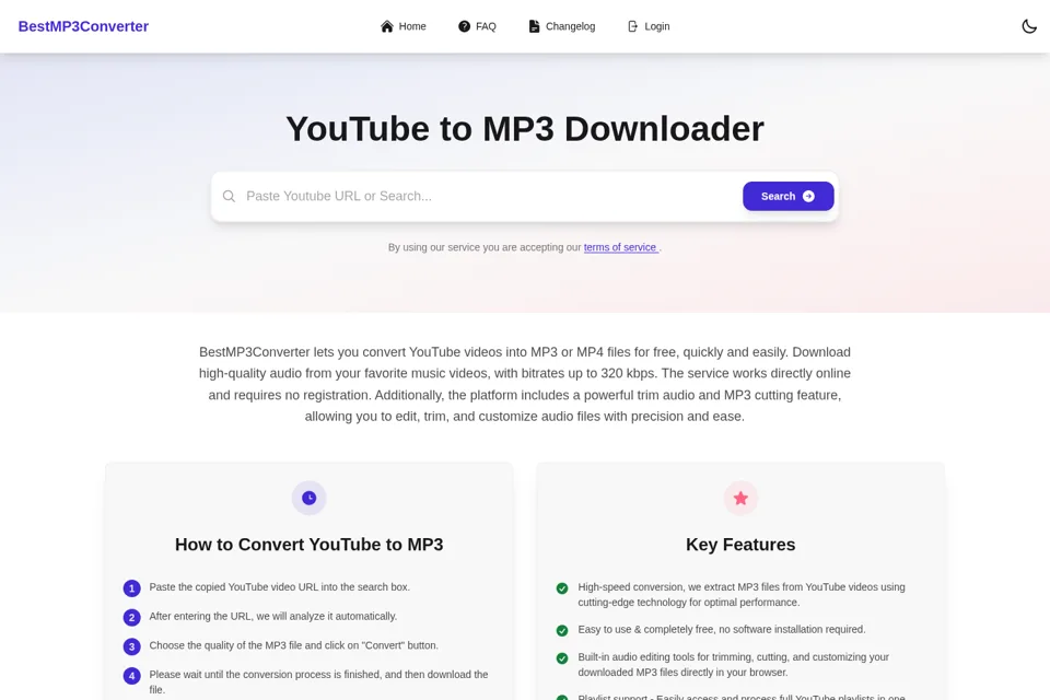 Landing page preview
