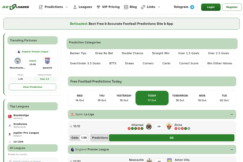 Landing page preview